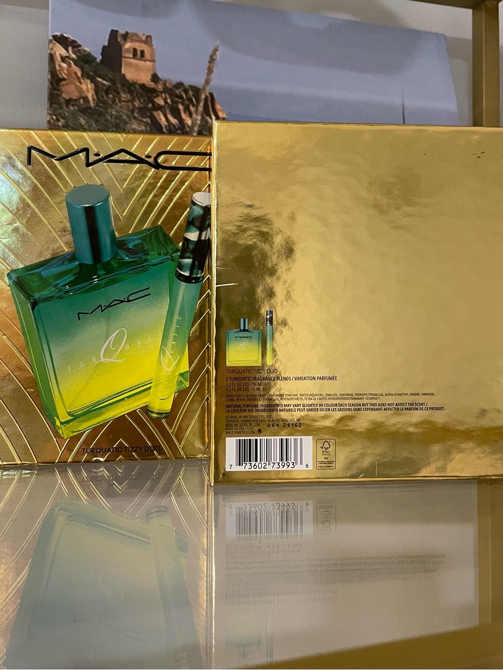 MAC Cosmetics Turquatic Duo Set in Teal and Yellow-Green - Picture 3 of 4
